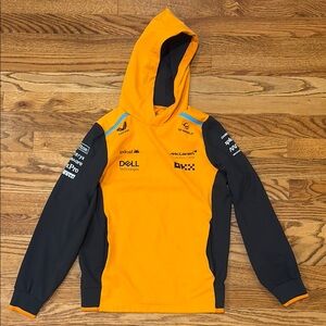 Castore McLaren Orange and Black Technical Hoodie
